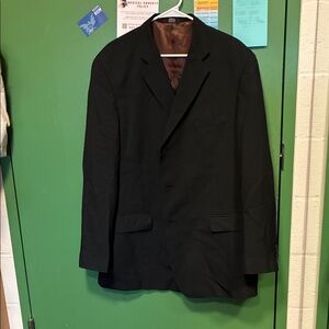 Classic Black Striped Men's Blazer